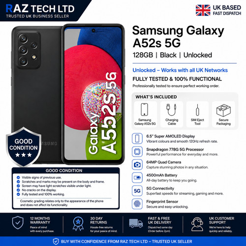 Samsung galaxy a52s 5g - a52s, 128gb